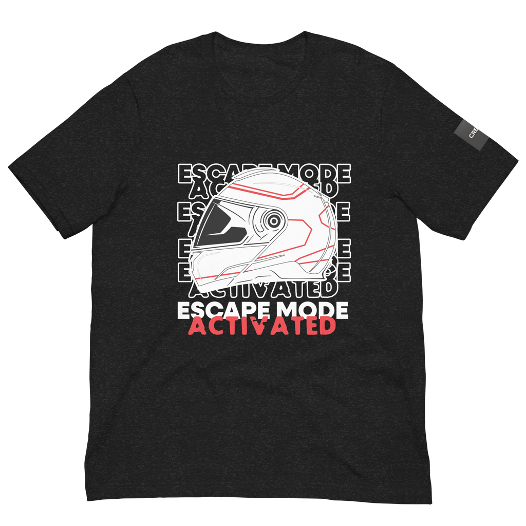Escape Mode: Activated. Unisex Motorcycle T-Shirt