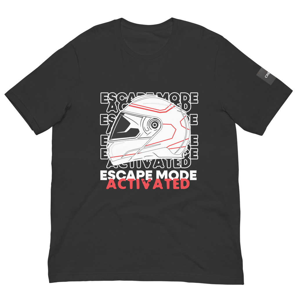 Escape Mode: Activated. Unisex Motorcycle T-Shirt