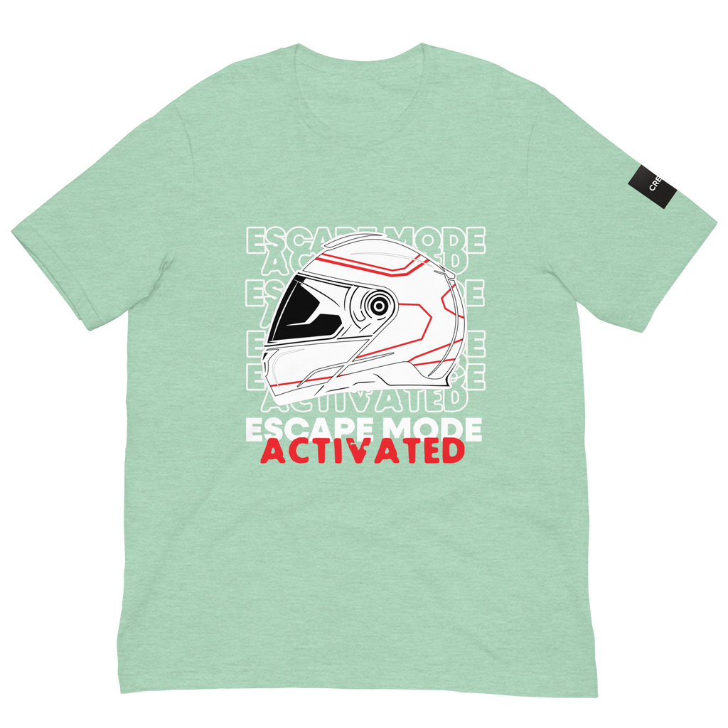 Escape Mode: Activated. Unisex Motorcycle T-Shirt
